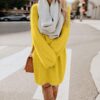 Women Long Sleeve Sweater Knit Turtleneck