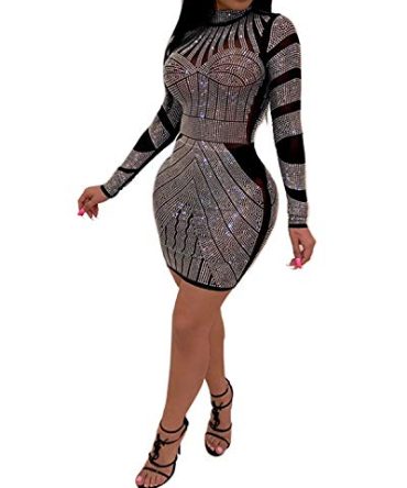 Craft Long-Sleeved Dress Body Party Club Night Out Dress