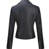 Bellivera Girls' Faux Leather Moto Jacket - Stylish and Eco-Friendly Spring & Autumn Casual Coat with Zipper Pockets