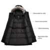 Puffy Military Winter Mountain Travel Parka Coat