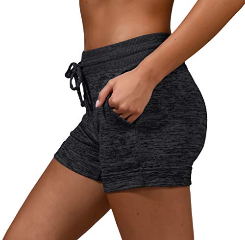 Activewear Lounge Shorts with Pockets and Drawstring for Women