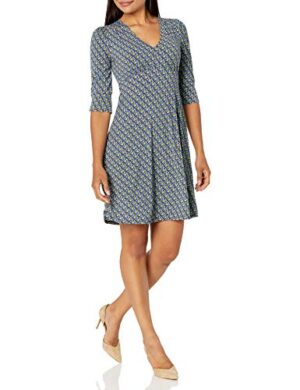 Lightweight Half Sleeve Fit and Flare Dress