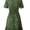 Short Sleeve Sexy Ruffles Fashion Mini Dress