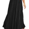 London Women's Plus Size Flowing Crinkled Skirt Elastic Waist