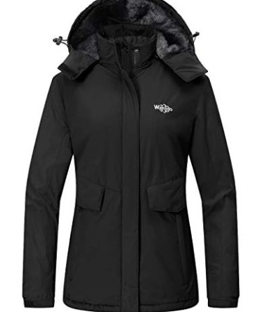 Women's Warm Ski Coat Fleece Winter Jackets Windproof Raincoat