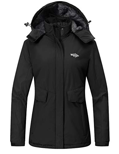 Women's Warm Ski Coat Fleece Winter Jackets Windproof Raincoat
