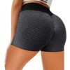 Fitness Yoga Pants, High Waist Jacquard Honeycomb