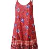Womens Summer Beach Dress Spaghetti Strap