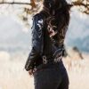 Ladies Faux Leather Jackets Casual Short Coat for Spring