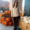 Women's Turtleneck Batwing Sleeve Loose Oversized Chunky