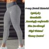 High Waist Yoga Pants Tummy Control Workout Ruched Butt Lifting