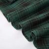 Women Plaid Skirt Vintage High Waist Pleated with Pockets
