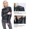 Slim Women's Faux Leather Jacket