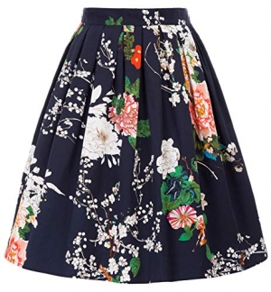 Naggoo Excessive Waisted Skirts for Girls Seaside Pleated A Line Skirt Flared Midi Skirts Inexperienced,M Materials:Chiffon, Polyester.Not see-through,Top quality and Light-weight cloth, swimsuit for Spring, Summer season, Fall