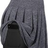 Ladies Golf Workout Pleated Tennis Skirt Elastic Waistband
