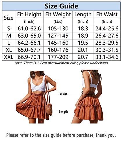 51VV5zSRVaL Women's Floral Flared Short Skirt Polka Dot