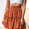 Women's Floral Flared Short Skirt Polka Dot