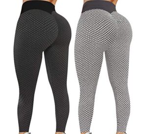 Reosse High-Waist Textured Leggings in vibrant bubble texture, designed for comfort and curve enhancement. 