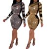 Craft Long-Sleeved Dress Body Party Club Night Out Dress
