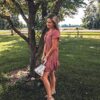 Neck Button Down Ruffles Loose Mini Short T-Shirt Dress