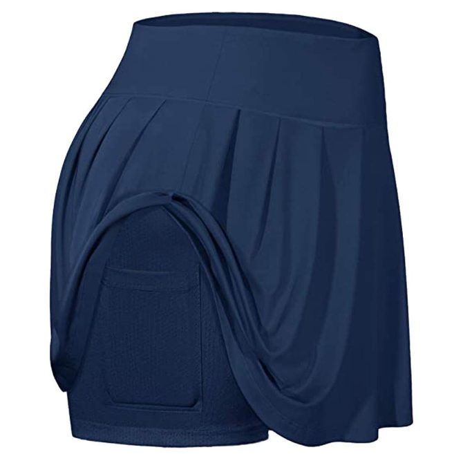 Women's Athletic Stretch Pleated Skort Tennis Skirts