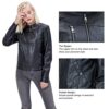 Slim Women's Faux Leather Jacket