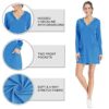 Long Sleeve Shirt Dress Sun Protection