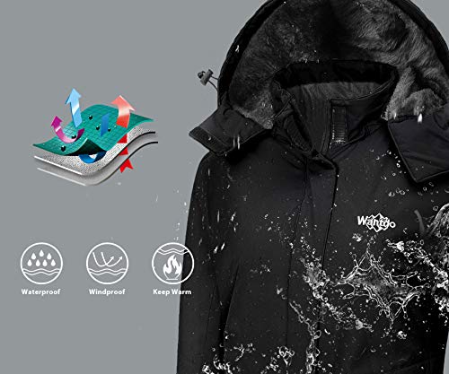 51gTn-+BzjL Stay Warm & Dry in Style: Wantdo Girls’ Waterproof Ski Jacket for Winter Adventures