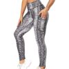 High Waist Workout Leggings Compression Yoga Pants Tummy Control