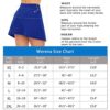 Tennis Skirt with Shorts Pockets High Waisted Golf Skorts