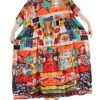 Striped Half Sleeve Pocket Loose Casual Dress