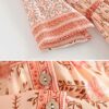 Women's Casual Half Sleeve V Neck Floral Print Bohemian