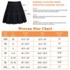 High Waisted Pleated Skirts for Women