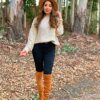 Women's Turtleneck Batwing Sleeve Loose Oversized Chunky