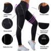 Women Reflective High Waisted Running Leggings with Pockets