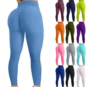 High-waisted scrunch butt lifting leggings for women with breathable fabric and tummy control for a smooth, flattering fit. 