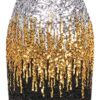 Women's Sequin Skirt Sparkle Stretchy Bodycon Mini Skirts