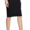 Elastic Waist Stretch Bodycon Midi Pencil Skirt
