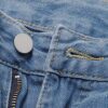 High Waisted Denim Pants - Vintage Streetwear Chic
