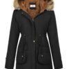 Hooded Thicken Fleece Parkas Faux Fur Jackets