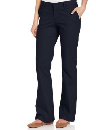 Flat Front Stretch Twill Pant Slim Fit Bootcut