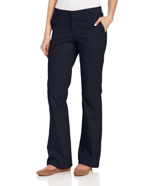 Flat Front Stretch Twill Pant Slim Fit Bootcut