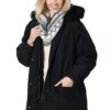 Women's Plus Size Microfiber Down Parka Winter Coat