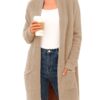 Long Sleeve Plush Sweater Coat with Pockets