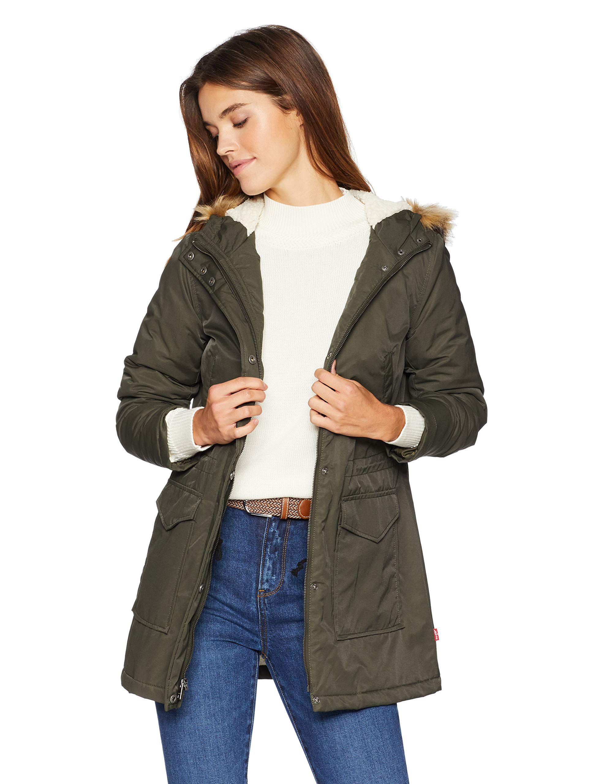 Women's Performance Sherpa Lined Midlength Parka Jacket